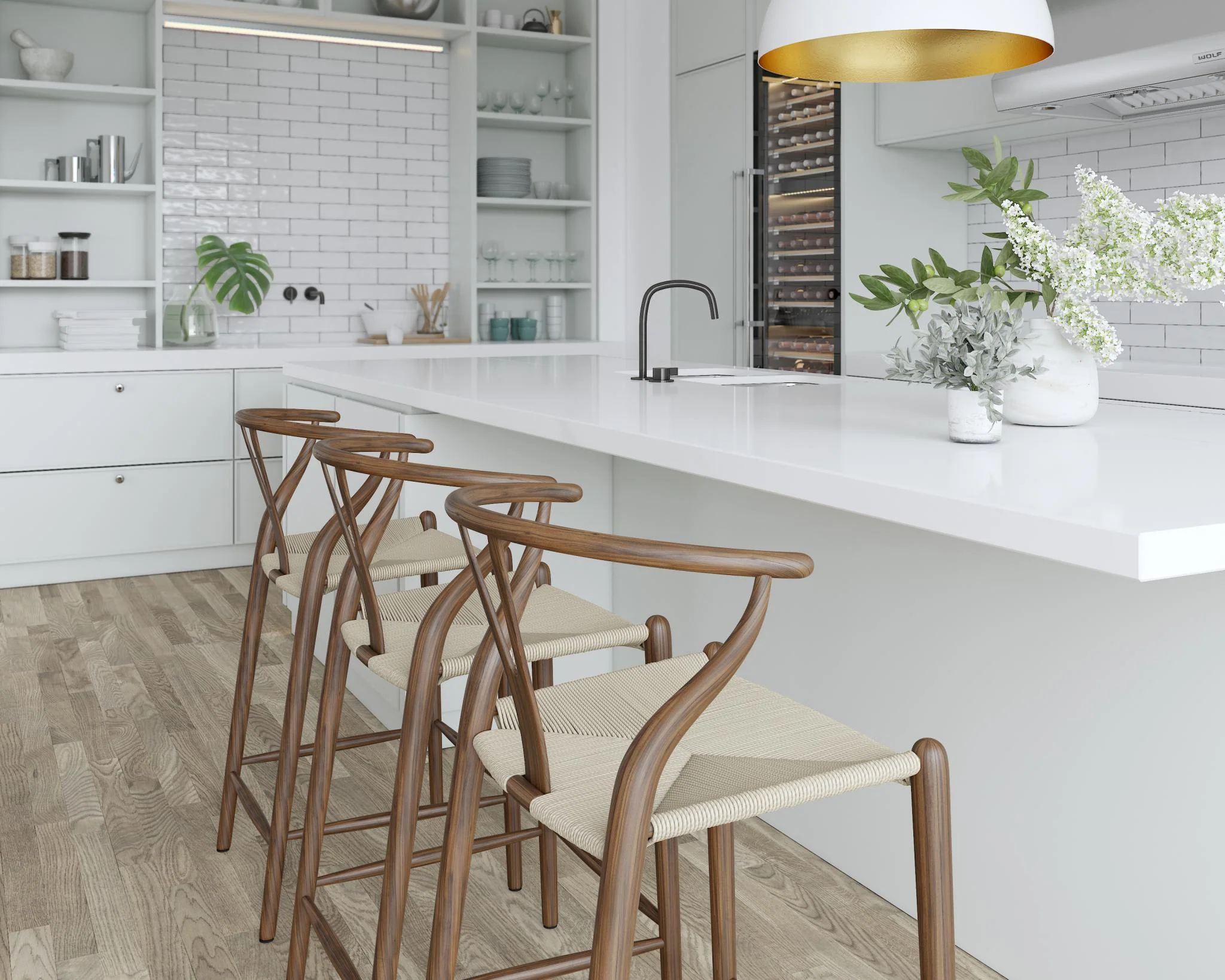 Wishbone Counter Stool - Image 4